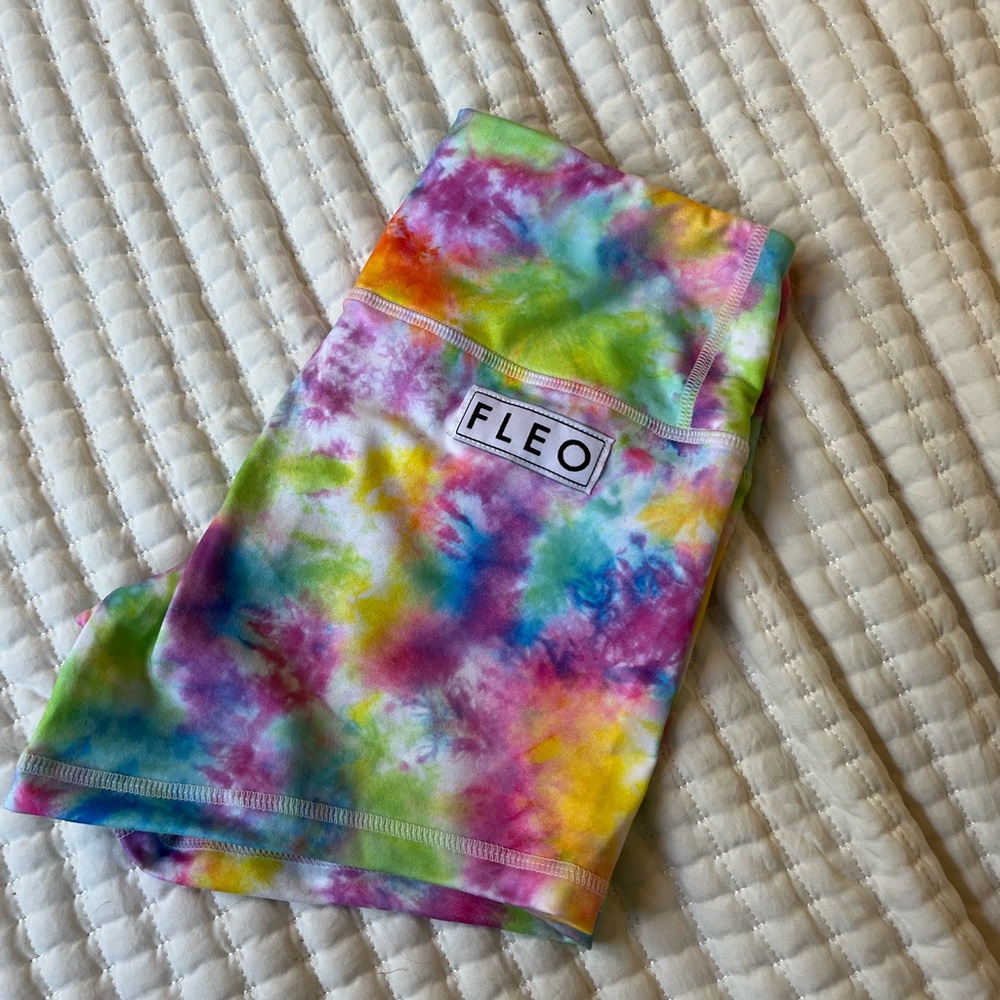 Fleo Tie-Dye Multicolor Athletic Shorts